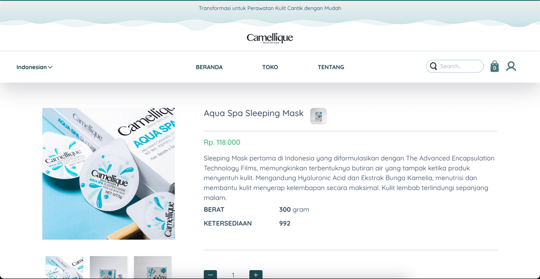 Camellique Shop