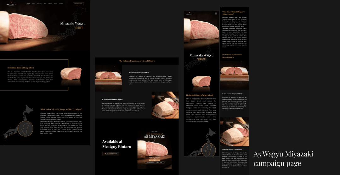 Miyazaki Wagyu Campaign Page